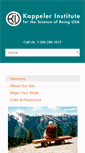 Mobile Screenshot of kappelerinstitute.org